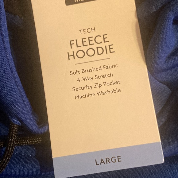 NWT! MENS fleece hoodie size large - Picture 5 of 6